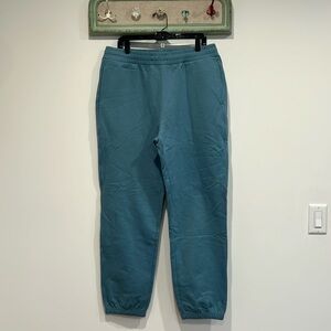 New Homme + Femme Sweatwear solid slate blue jogger sweatpants cotton men’s XL